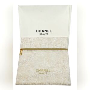 Chanel Beauté Gold Cosmetic Bag